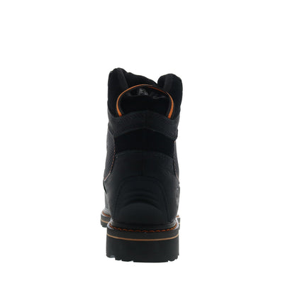 Hoss Range 60108 Mens Black Wide Leather Lace Up Work & Safety Boots