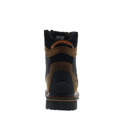 Hoss Range Soft Toe 61172 Mens Brown Wide Leather Work & Safety Boots
