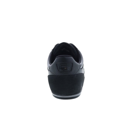 Lacoste Chaymon Bl 22 2 CMA Mens Black Leather Lifestyle Sneakers Shoes