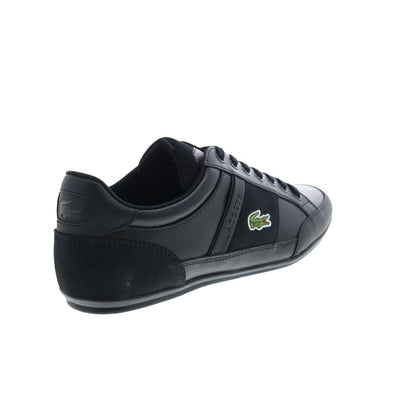 Lacoste Chaymon Bl 22 2 CMA Mens Black Leather Lifestyle Sneakers Shoes