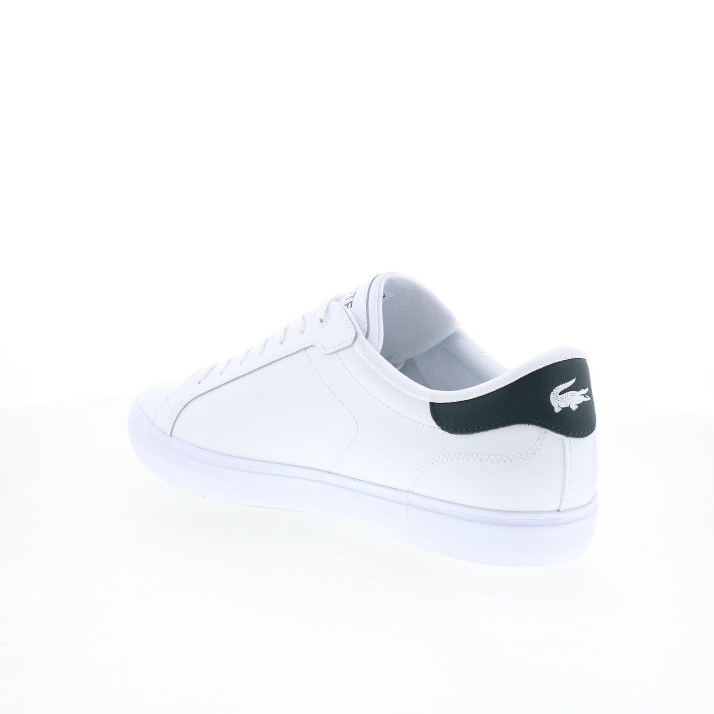 Lacoste Powercourt 125 2 SMA Mens White Leather Lifestyle Sneakers Shoes