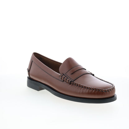 Sebago Classic Dan 7000300-900 Mens Brown Wide Loafers & Slip Ons Penny Shoes