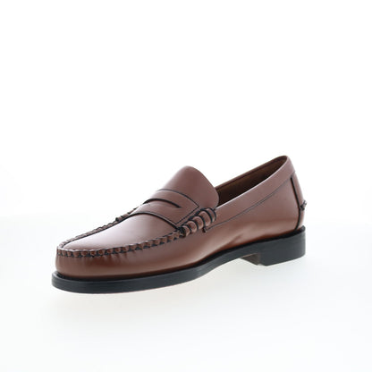 Sebago Classic Dan 7000300-900 Mens Brown Wide Loafers & Slip Ons Penny Shoes