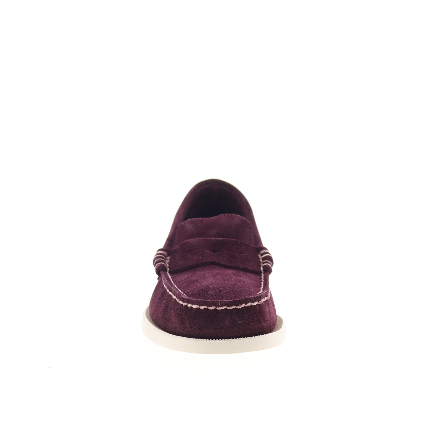 Sebago Dan Boat Flesh Out Mens Burgundy Loafers & Slip Ons Penny Shoes