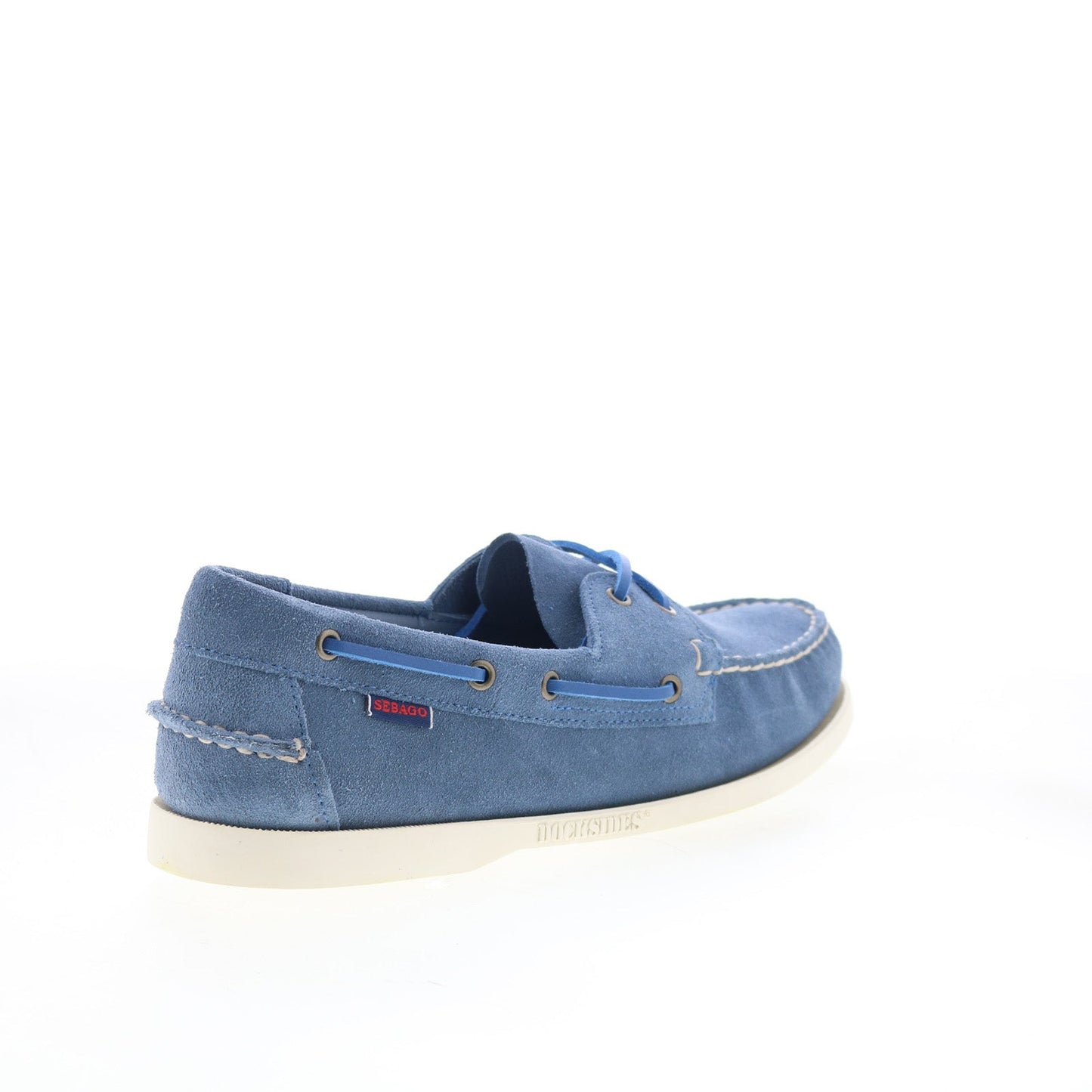 Sebago Portland Flesh Out Mens Blue Suede Loafers & Slip Ons Boat Shoes
