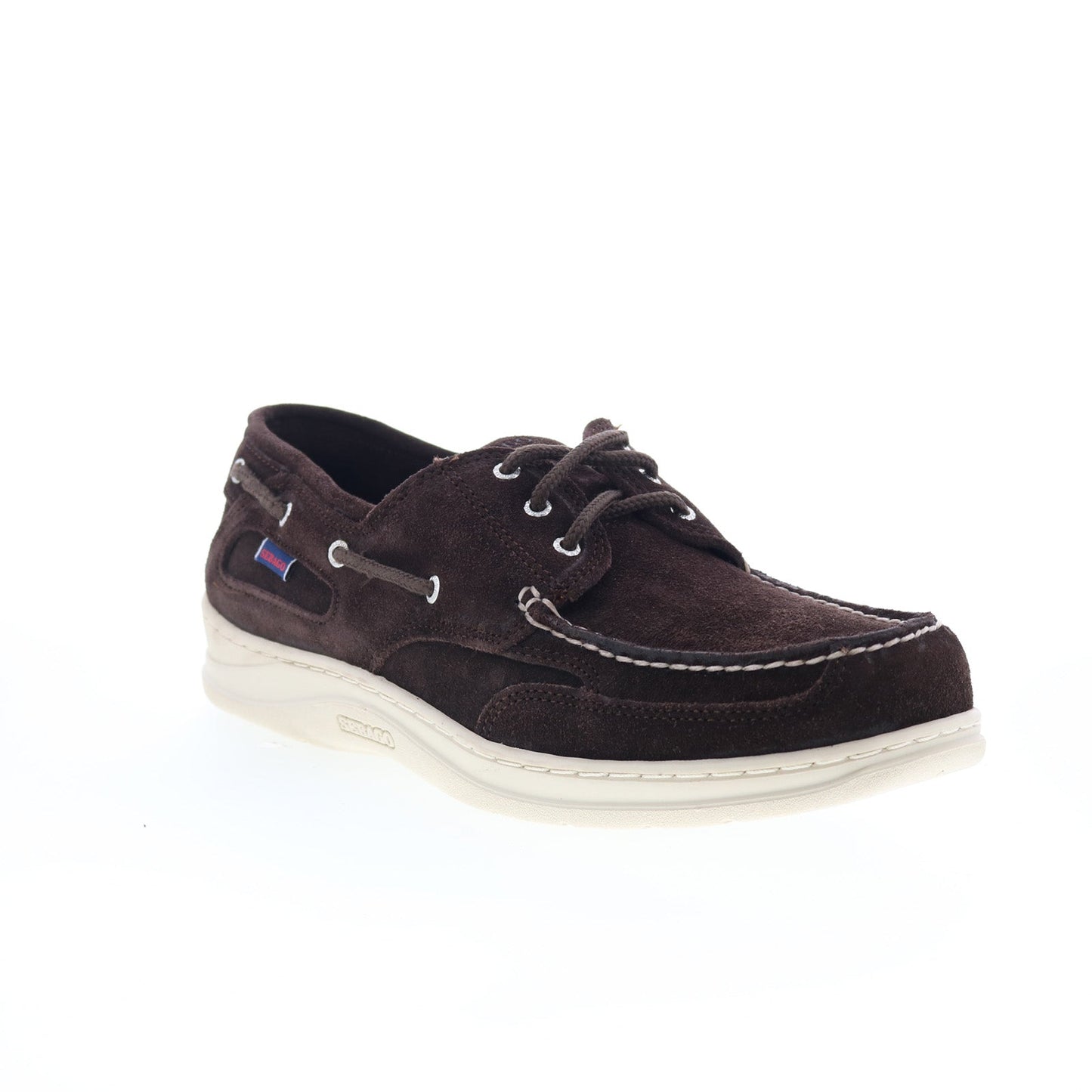 Sebago Scotty 71131QW-ABU Mens Brown Suede Loafers & Slip Ons Boat Shoes