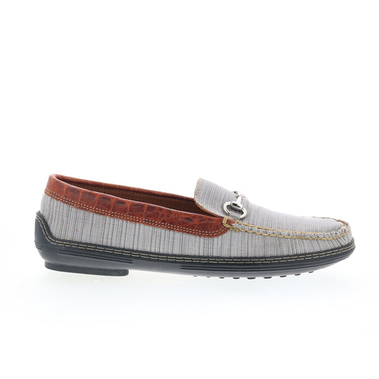 T.B. Phelps Mesh Horse Bit Driver 718-42 Mens Gray Loafers Moccasin Shoes