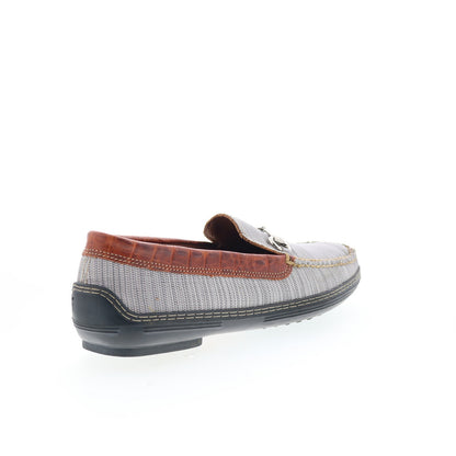 T.B. Phelps Mesh Horse Bit Driver 718-42 Mens Gray Loafers Moccasin Shoes