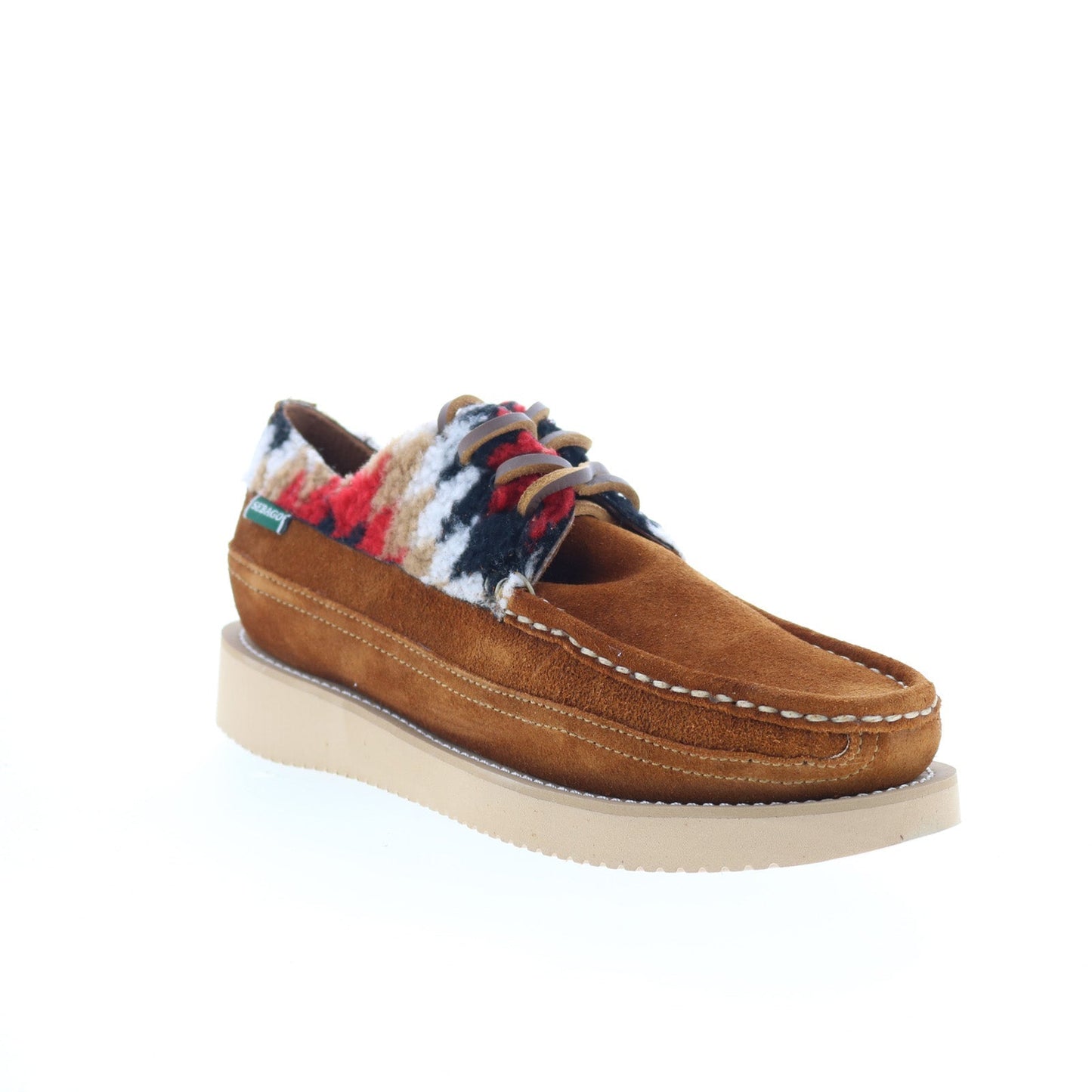 Sebago Makwa Aztec 721288W-A8A Mens Brown Oxfords & Lace Ups Casual Shoes