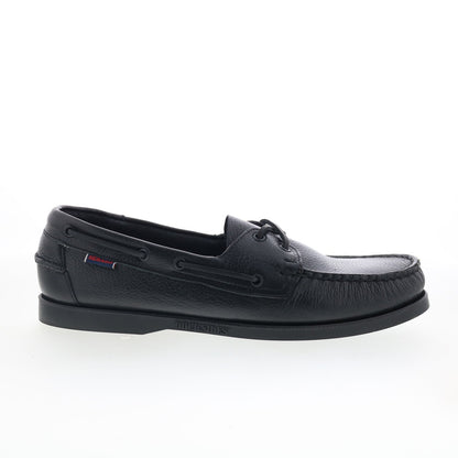 Sebago Portland Martellato Mens Black Loafers & Slip Ons Boat Shoes