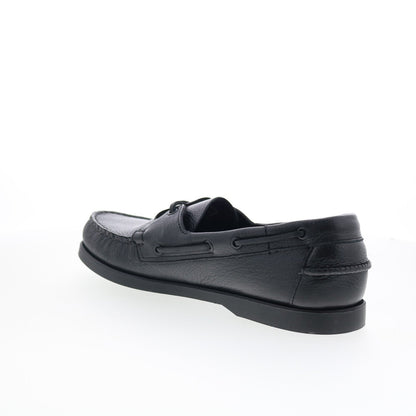 Sebago Portland Martellato Mens Black Loafers & Slip Ons Boat Shoes