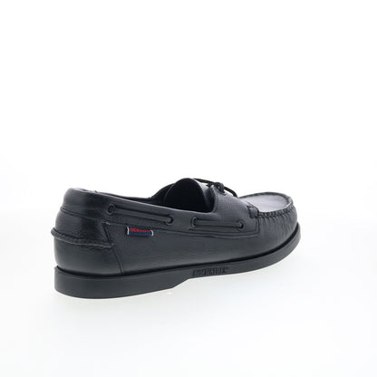 Sebago Portland Martellato Mens Black Loafers & Slip Ons Boat Shoes