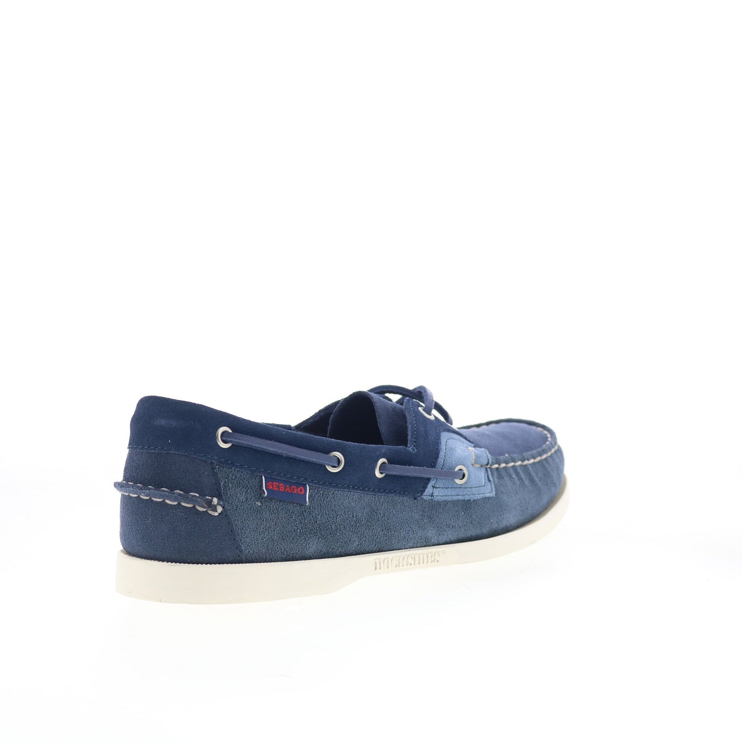 Sebago Ross Island JIB Shadow Mens Blue Suede Loafers & Slip Ons Boat Shoes