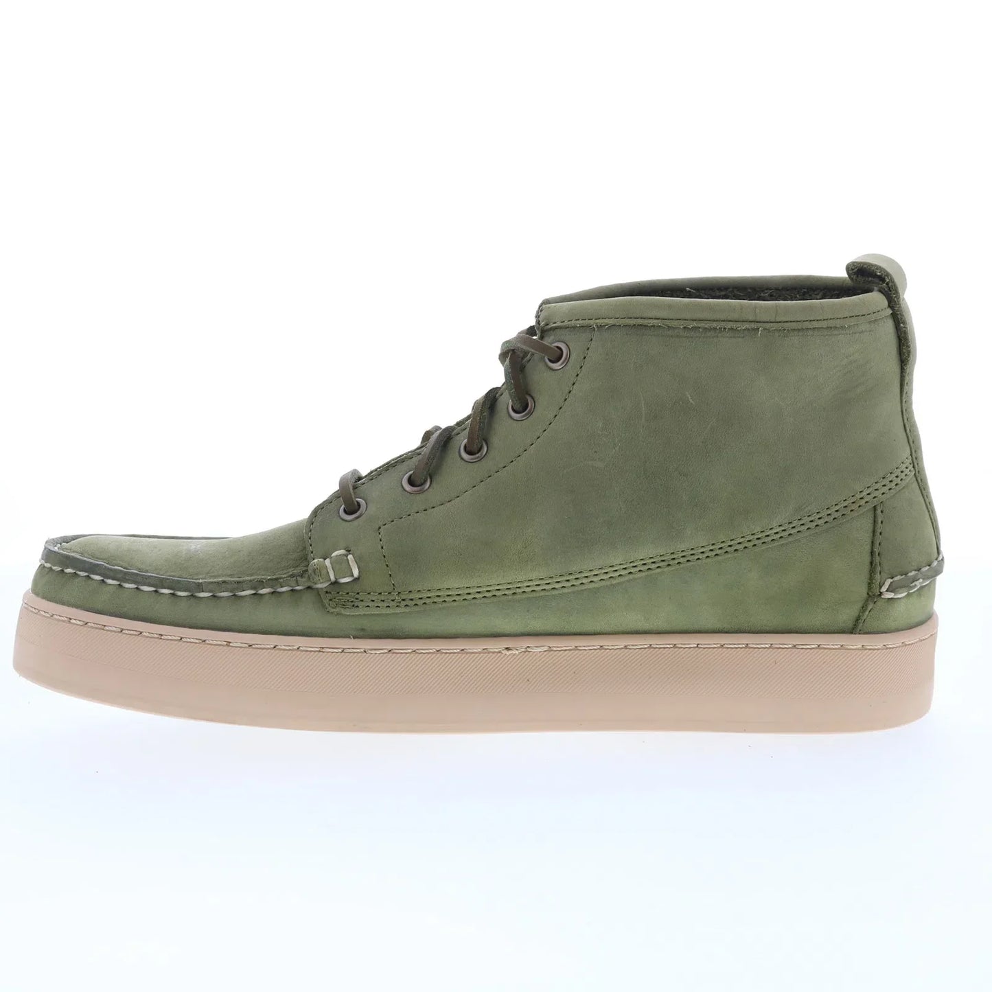 Sebago Brig CH 78112WW-ABD Mens Green Leather Lace Up Chukkas Boots