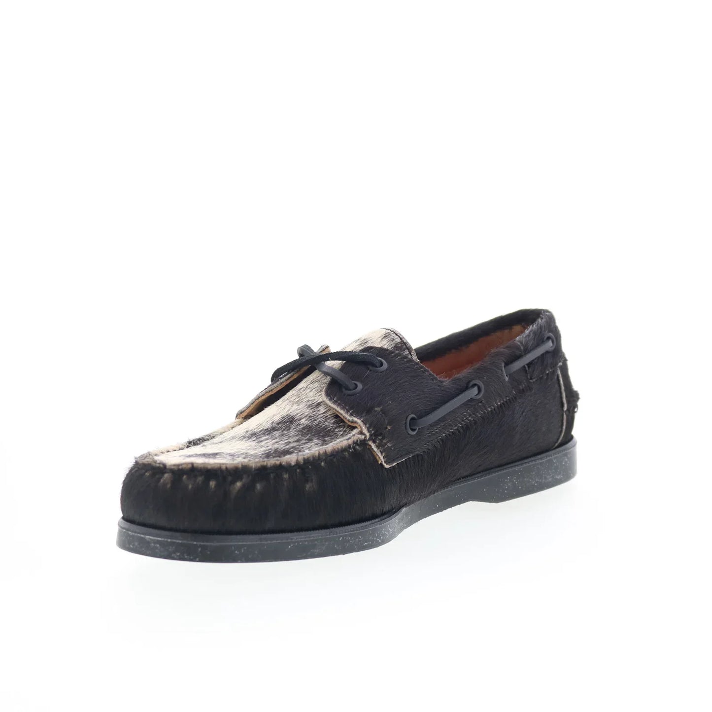 Sebago Portland Raw 781148W-987 Mens Black Loafers & Slip Ons Boat Shoes