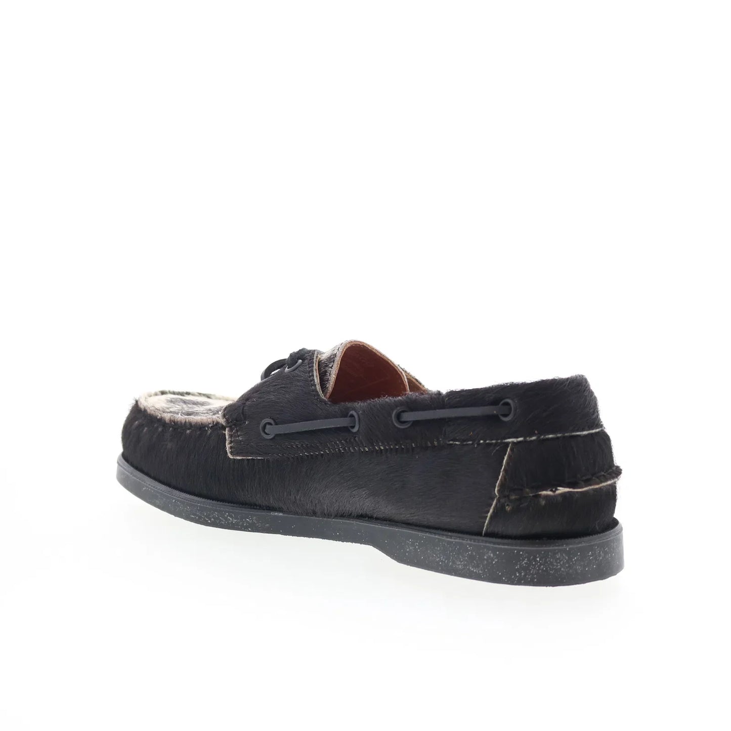 Sebago Portland Raw 781148W-987 Mens Black Loafers & Slip Ons Boat Shoes