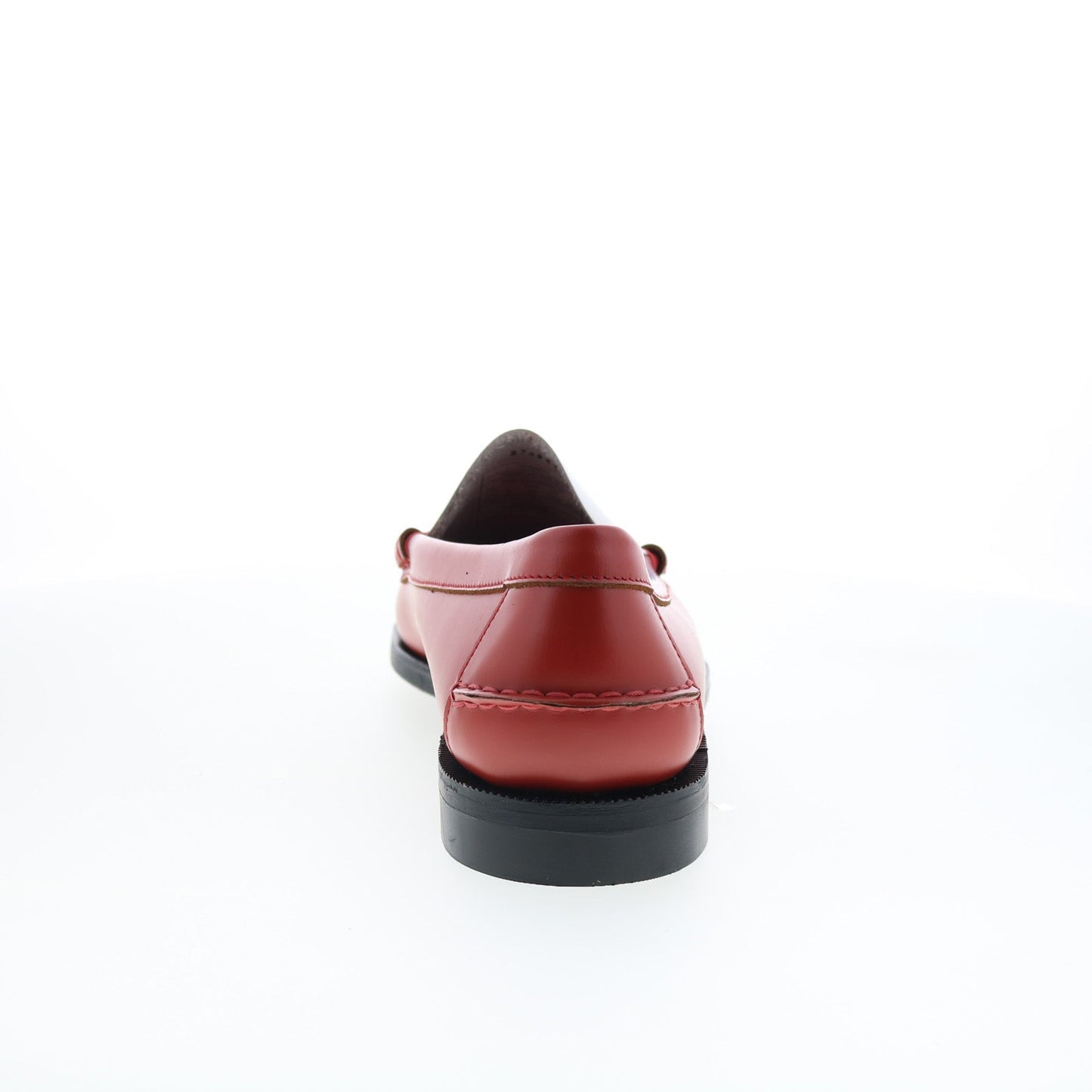 Sebago Classic Dan Gambling Mens Red Leather Loafers & Slip Ons Penny Shoes