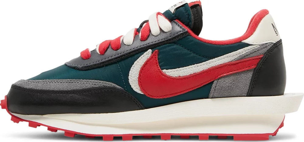 Nike Mens Sacai x Undercover x LDWaffle Sneakers - 'Midnight Spruce University Red'