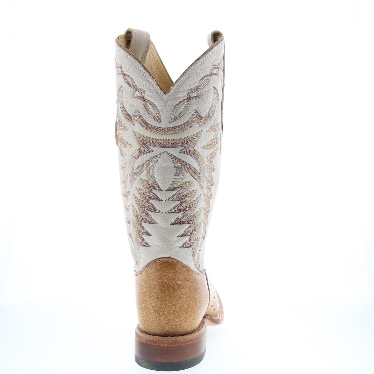 Justin Boots Pascoe Smooth Ostrich Made In USA Mens Brown Western Boots