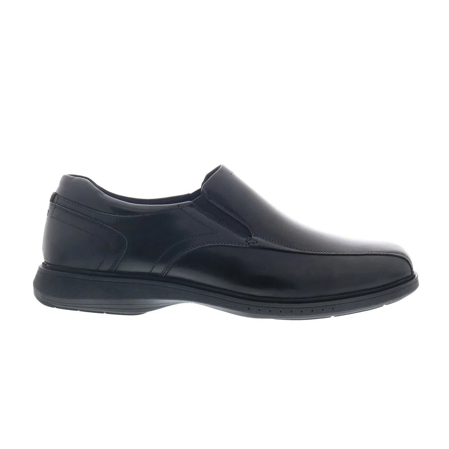 Nunn Bush Kore Pro Bike Toe Slip On Mens Black Wide Loafers Casual Shoes