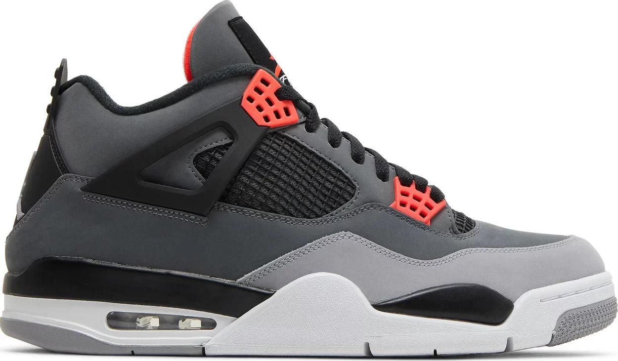 Nike Mens Air Jordan 4 Retro Sneakers - 'Infrared'