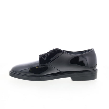 Capps Capital Oxford Poromeric Slip Resistant Mens Black Wide Work Shoes