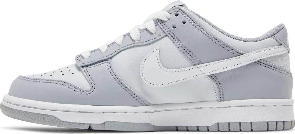 Nike Grade School Womens Dunk Low Sneakers - 'Pure Platinum Wolf Grey'