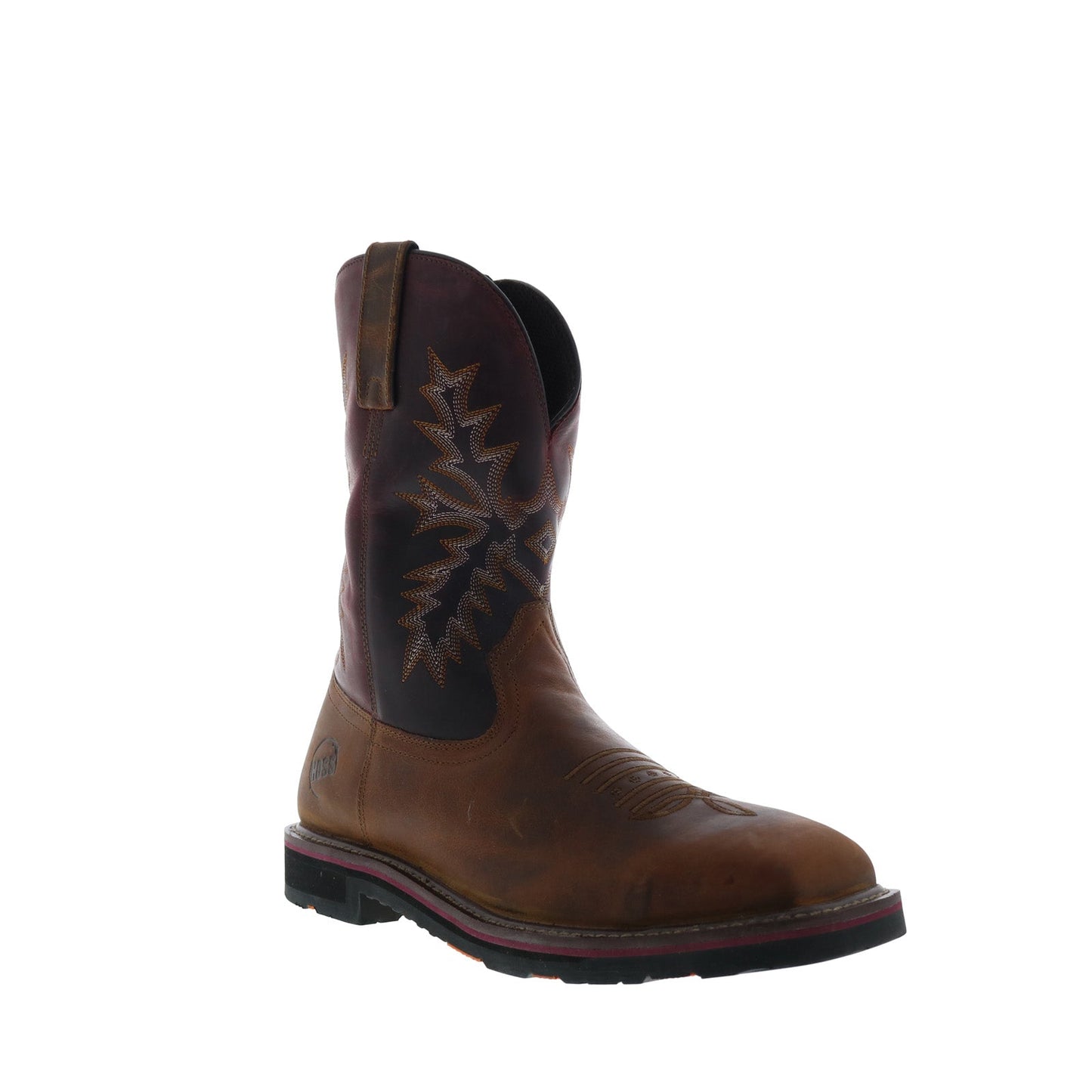 Hoss Hunch 92080 Mens Brown Leather Lace Up Work & Safety Boots