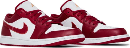 Nike Mens Air Jordan 1 Low Sneakers - 'Cardinal Red'