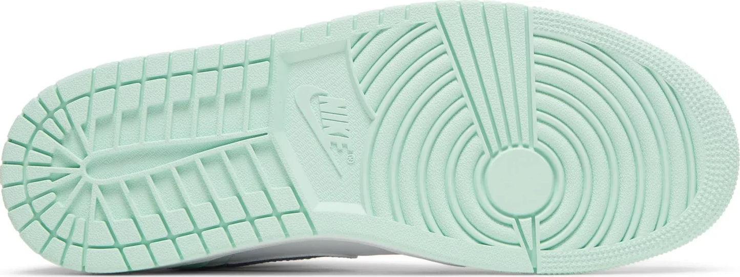 Nike Mens Air Jordan 1 Mid Sneakers - 'Blue Mint'