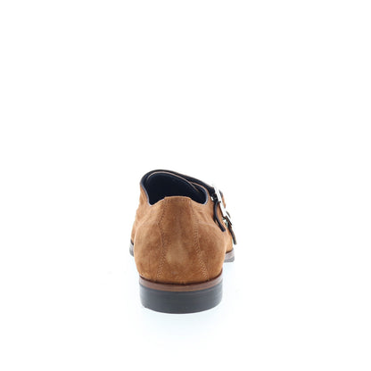 Di Bianco Albanella Mens Brown Suede Loafers & Slip Ons Casual Shoes