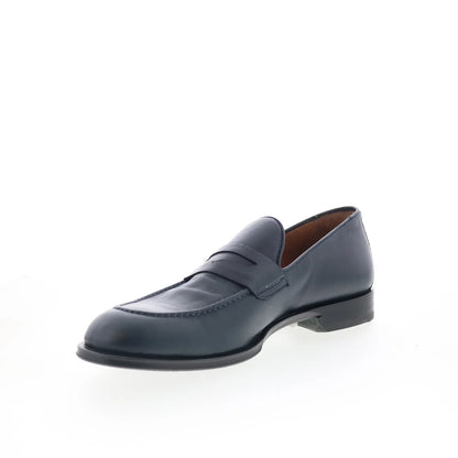 Pastori by Di Bianco Antonius Mens Blue Loafers & Slip Ons Penny Shoes