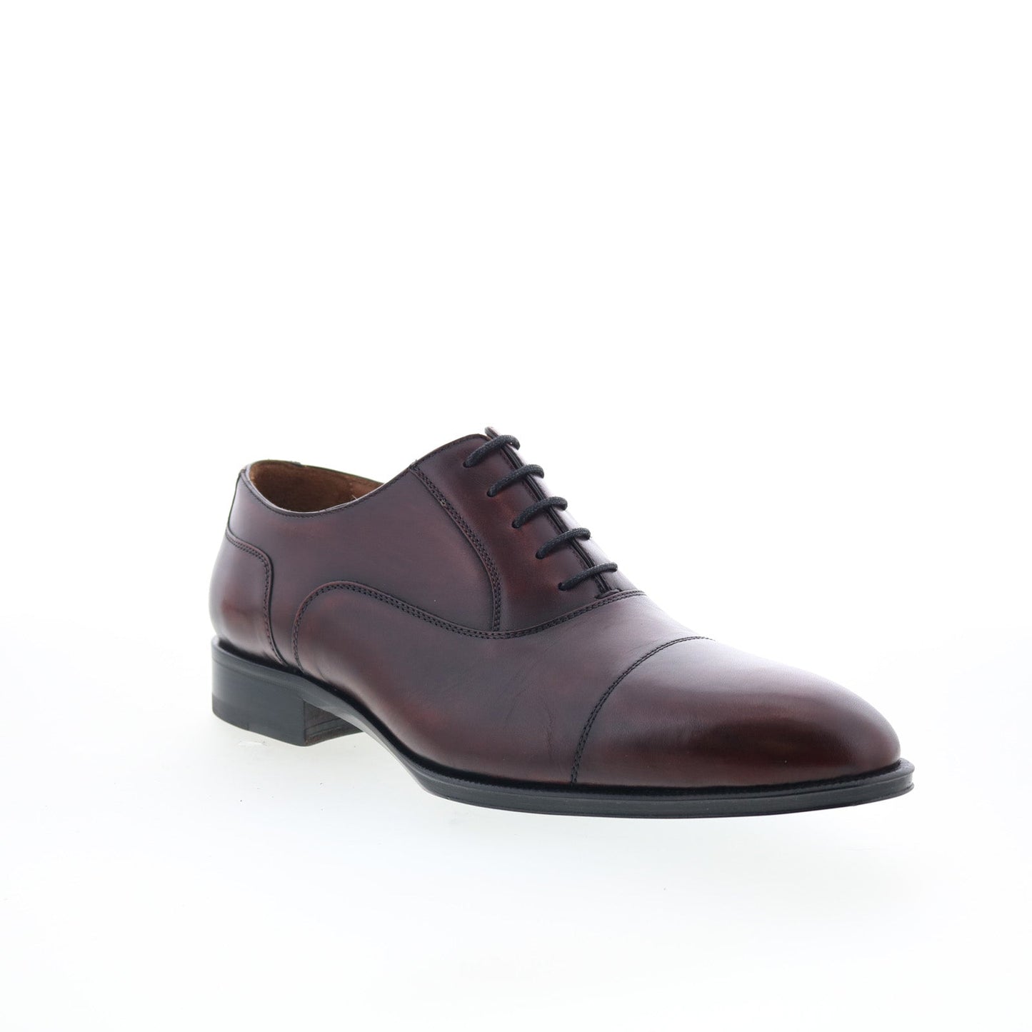 Pastori by Di Bianco Avitus Mens Burgundy Oxfords & Lace Ups Cap Toe Shoes