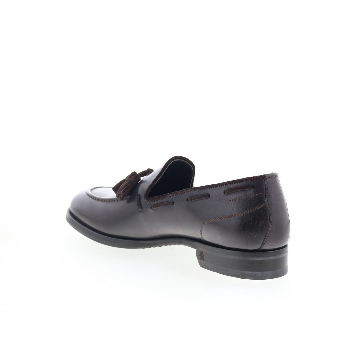 Di Bianco Cercola Mens Brown Leather Slip On Loafers & Slip Ons Casual Shoes