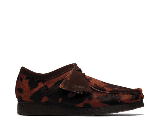 Clarks Wallabee "Brown Cow Print"
