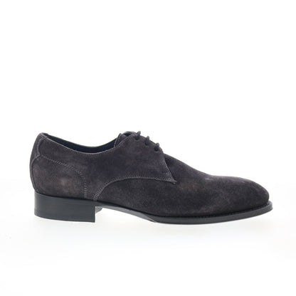 Di Bianco Como Mens Gray Suede Lace Up Oxfords & Lace Ups Casual Shoes
