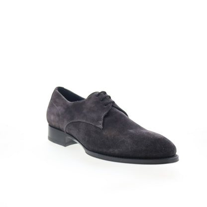 Di Bianco Como Mens Gray Suede Lace Up Oxfords & Lace Ups Casual Shoes