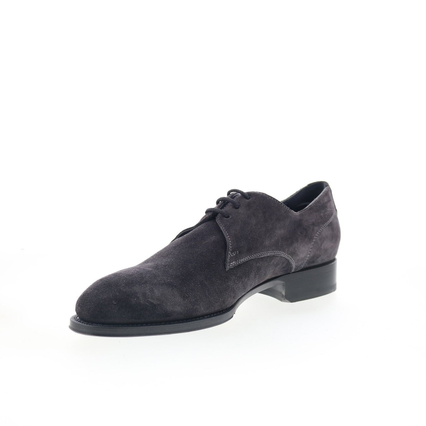 Di Bianco Como Mens Gray Suede Lace Up Oxfords & Lace Ups Casual Shoes