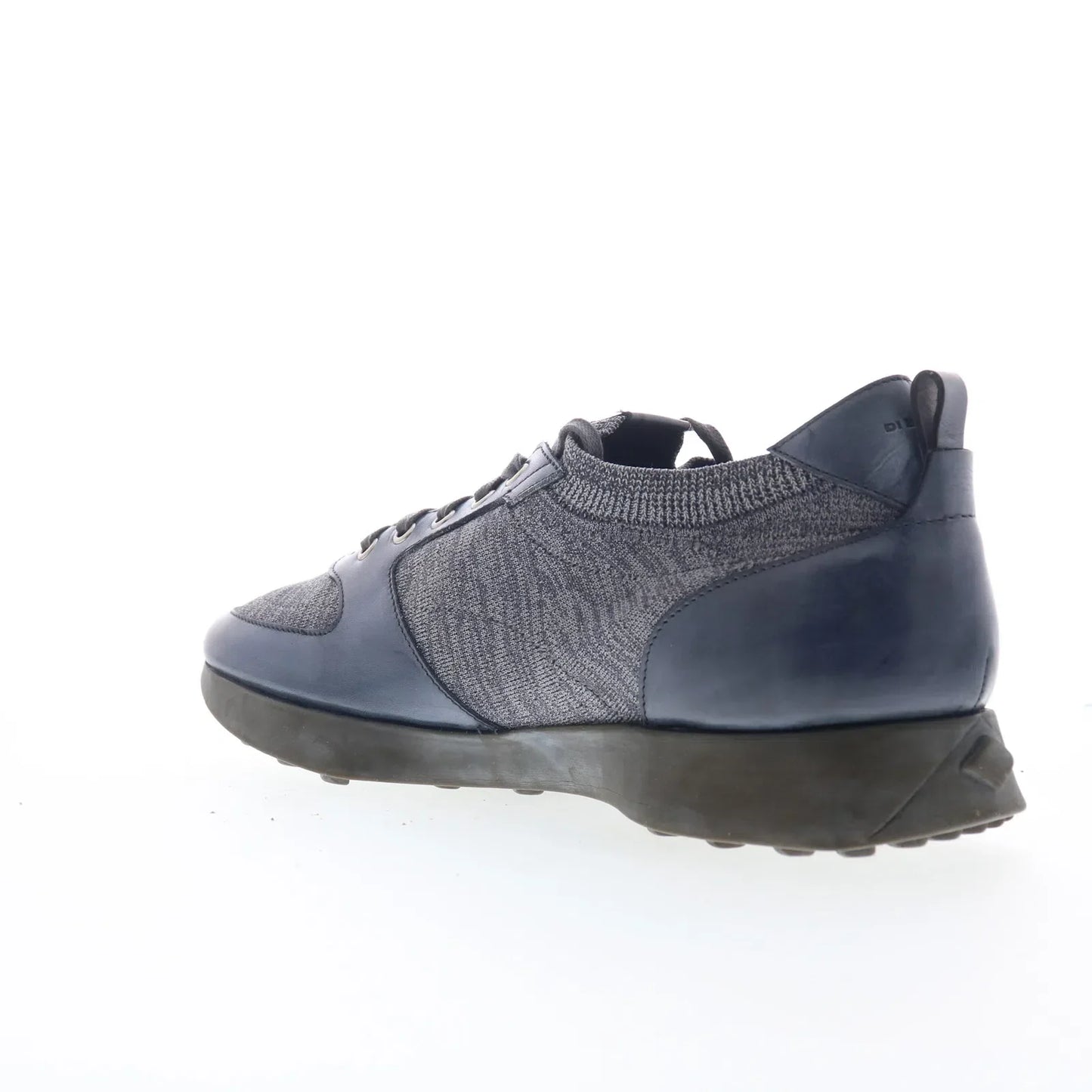 Di Bianco Forza Mens Gray Leather Lace Up Lifestyle Sneakers Shoes