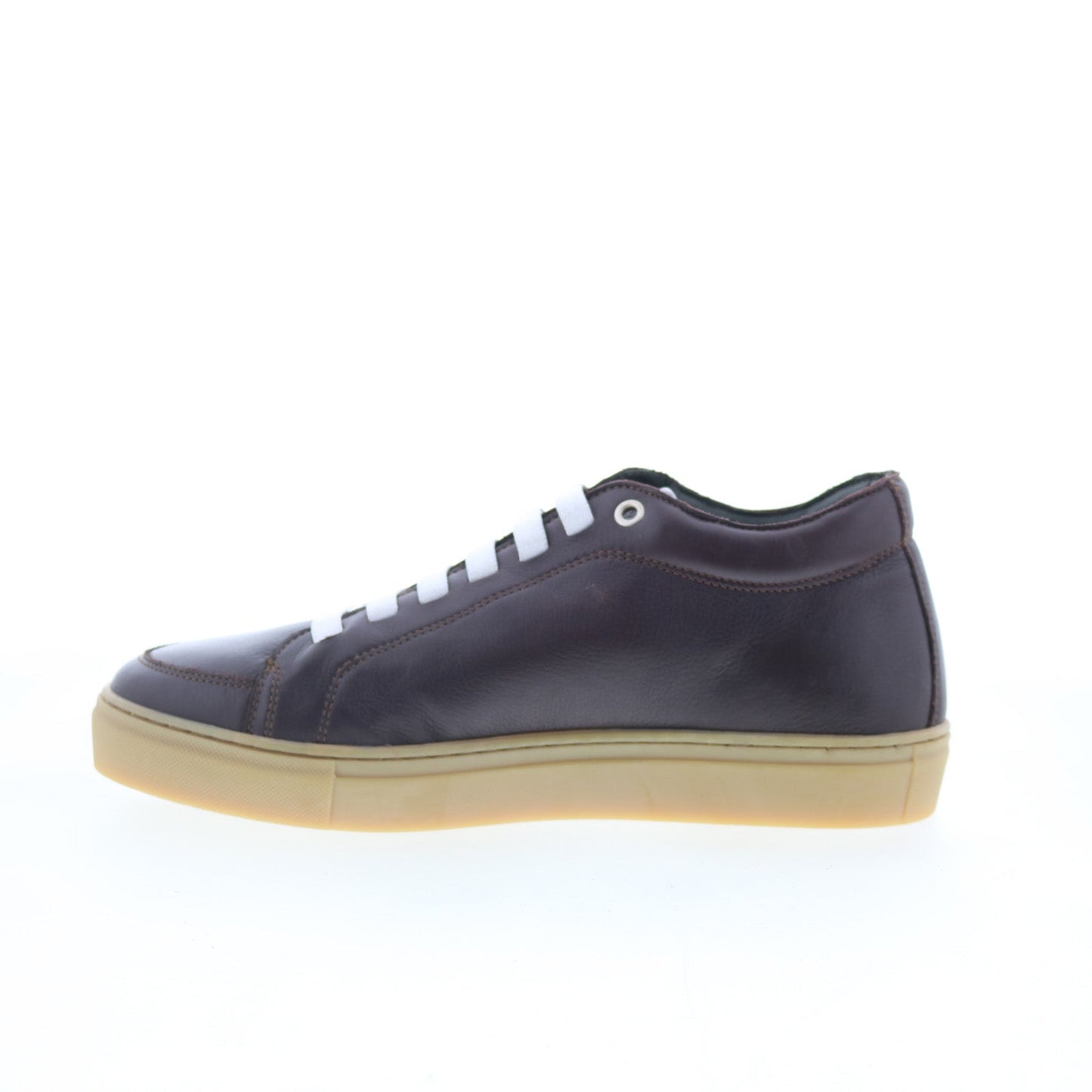 Di Bianco GB371 Mens Brown Leather Lace Up Lifestyle Sneakers Shoes