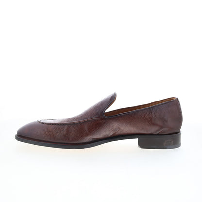 Di Bianco GBF410 Mens Brown Leather Slip On Loafers & Slip Ons Casual Shoes