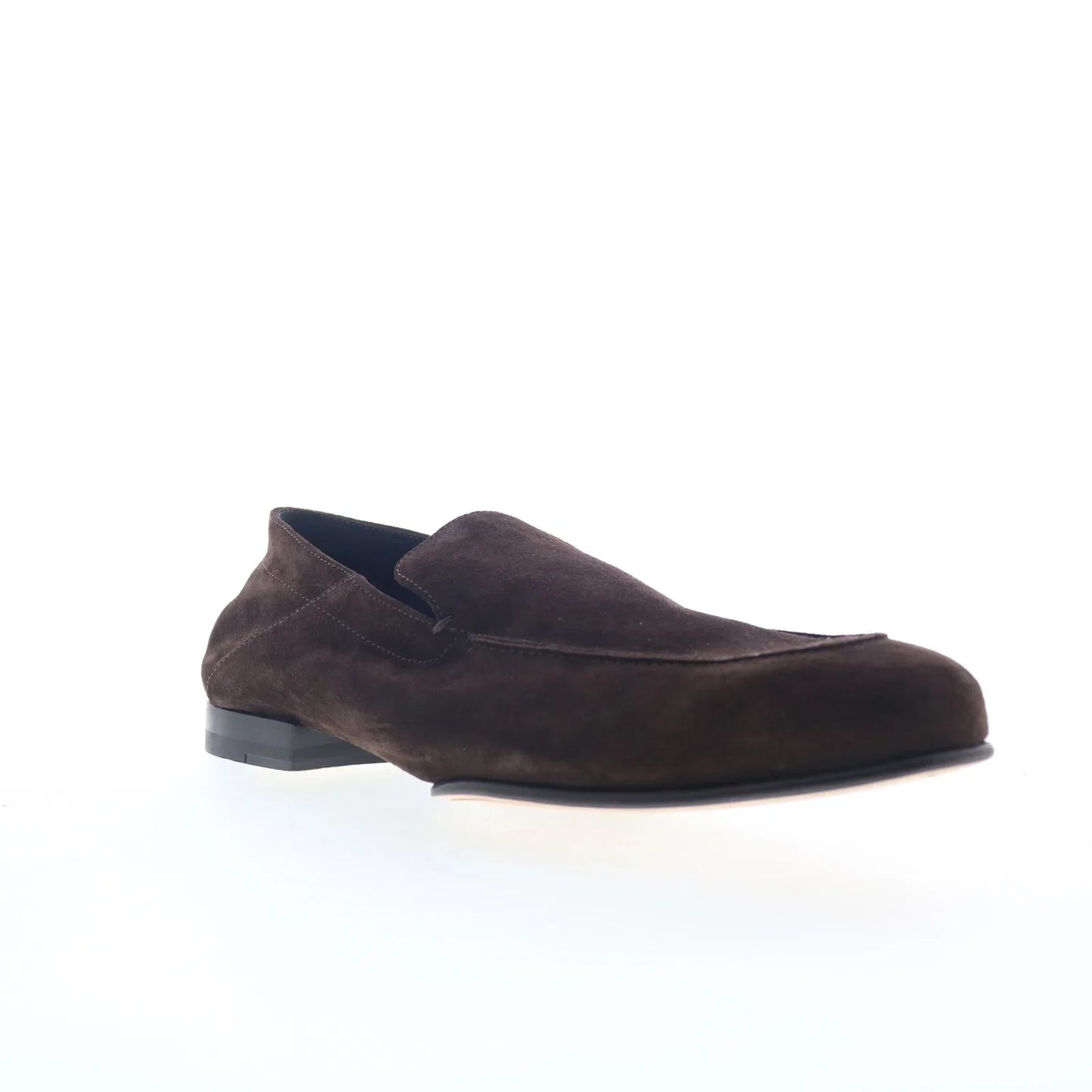 Di Bianco Gallipoli Mens Brown Suede Slip On Loafers & Slip Ons Casual Shoes