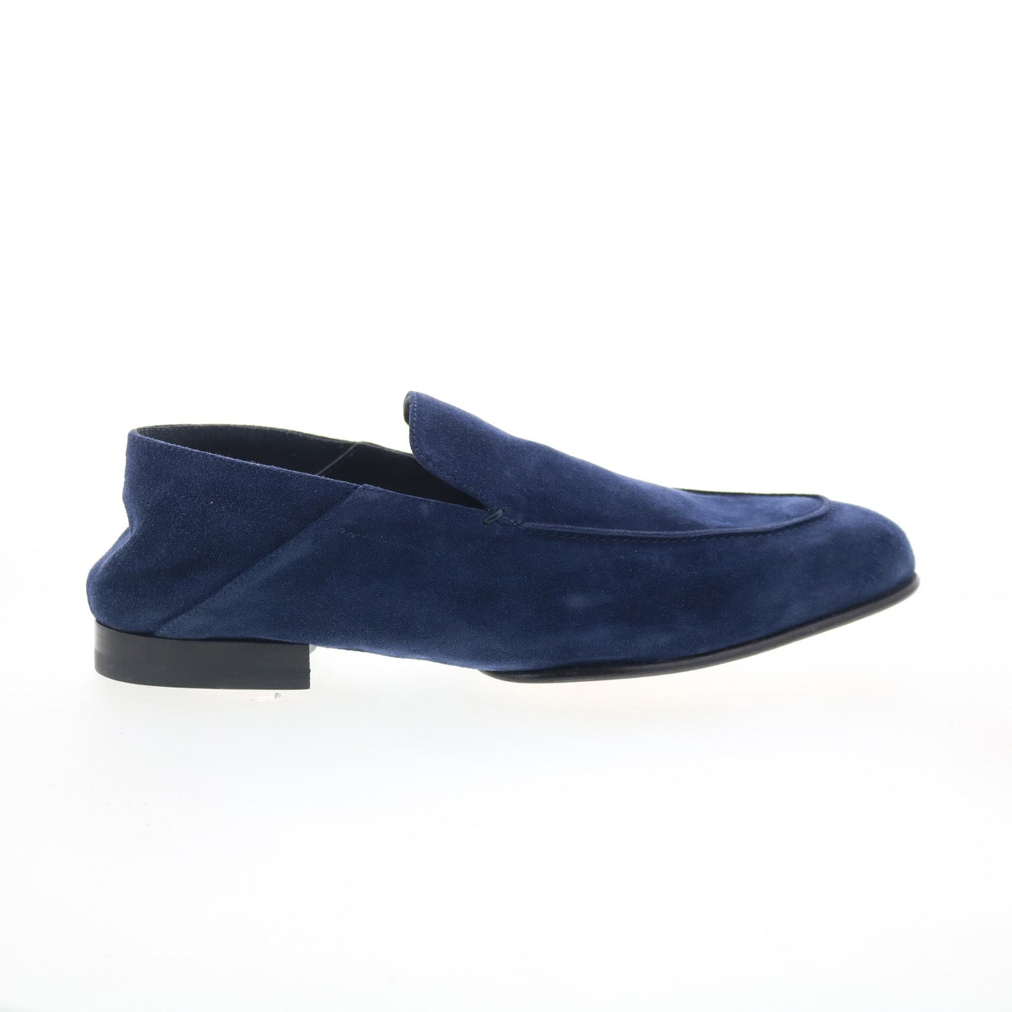 Di Bianco Gallipoli Mens Blue Suede Slip On Loafers & Slip Ons Casual Shoes