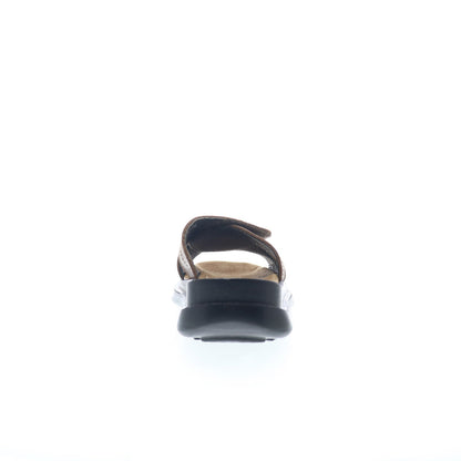 Hitchcock Slide Sandal H56-41-3 Mens Brown Extra Wide 3E Slides Sandals Shoes