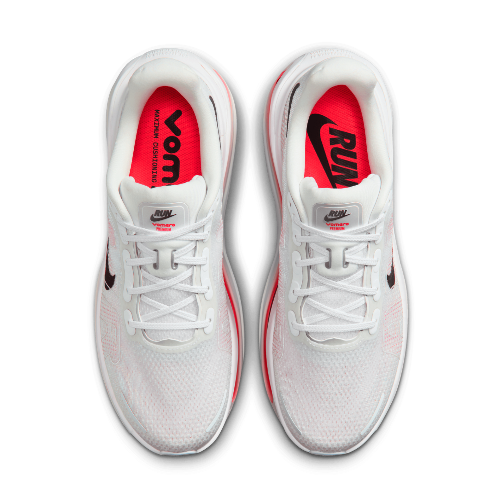 Vomero Premium Men's :White | Bright Crimson