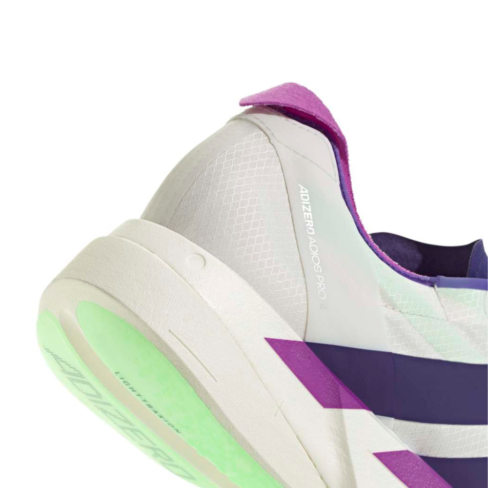 Adizero Adios Pro 4 Men's :Core White | Collegiate Purple