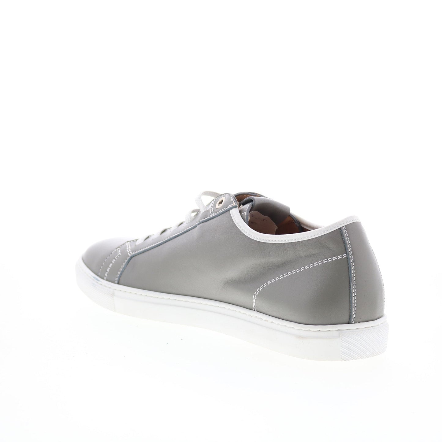 Pastori by Di Bianco Julius Mens Gray Leather Lace Up Lifestyle Sneakers Shoes