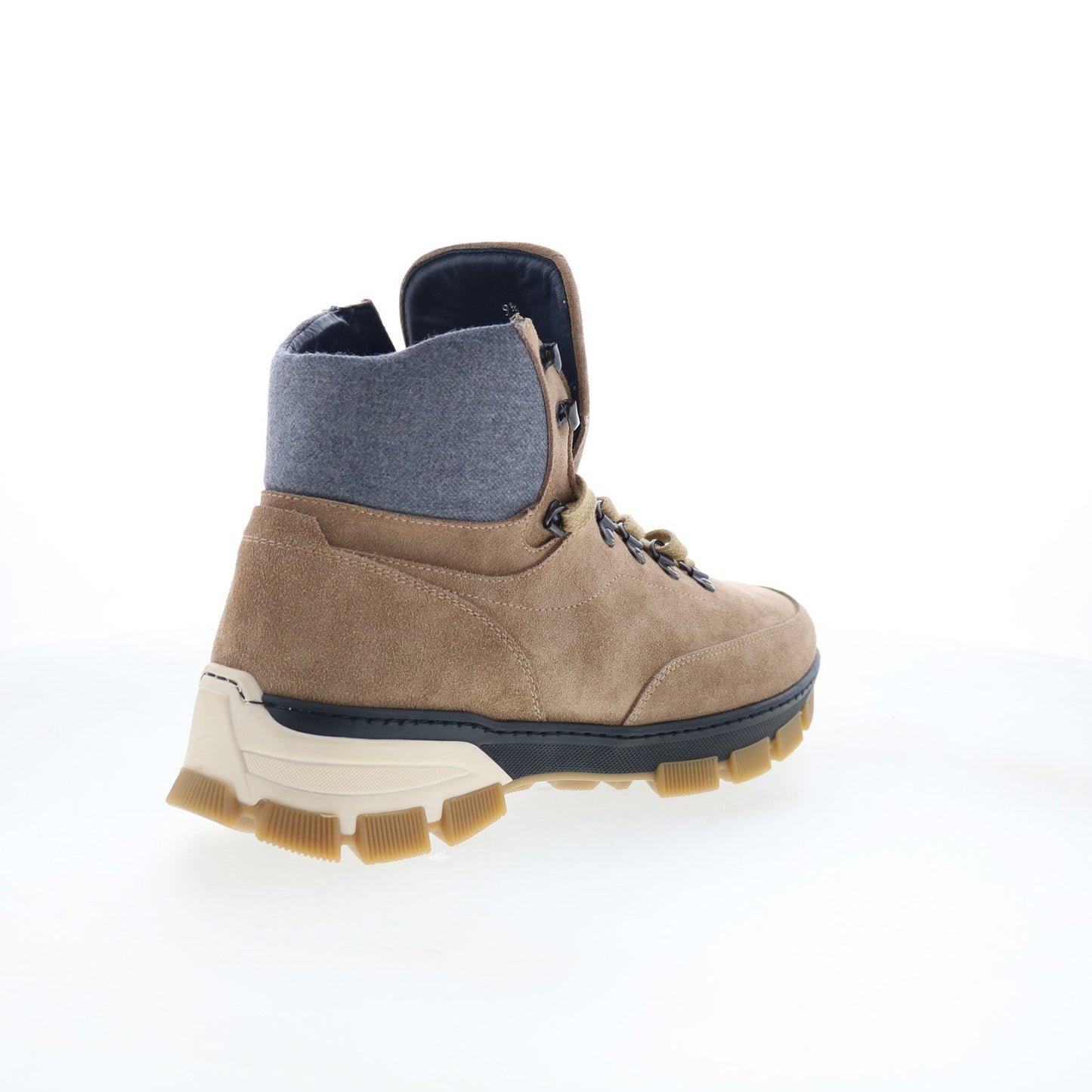 Di Bianco Livigno Mens Brown Suede Lace Up Casual Dress Boots