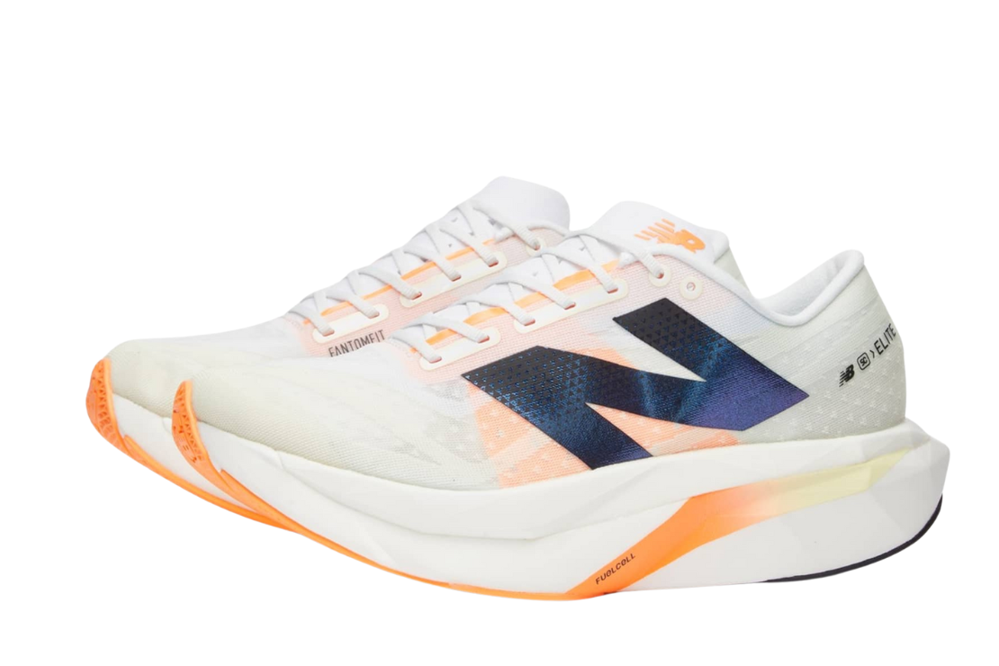FuelCell SuperComp Elite v4 Men's :White | Hot Mango
