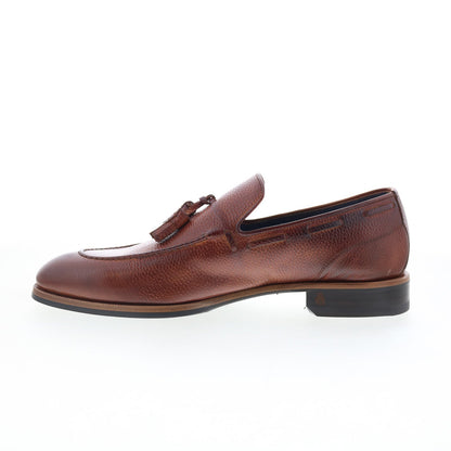 Di Bianco Napoli Mens Brown Leather Loafers & Slip Ons Casual Shoes